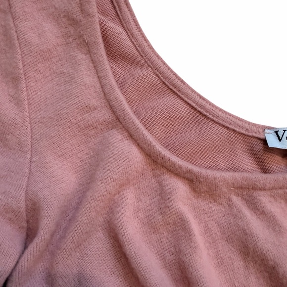 Velvet Torch Light Pink Long Sleeve Mini Dress – Size M - Picture 3 of 8